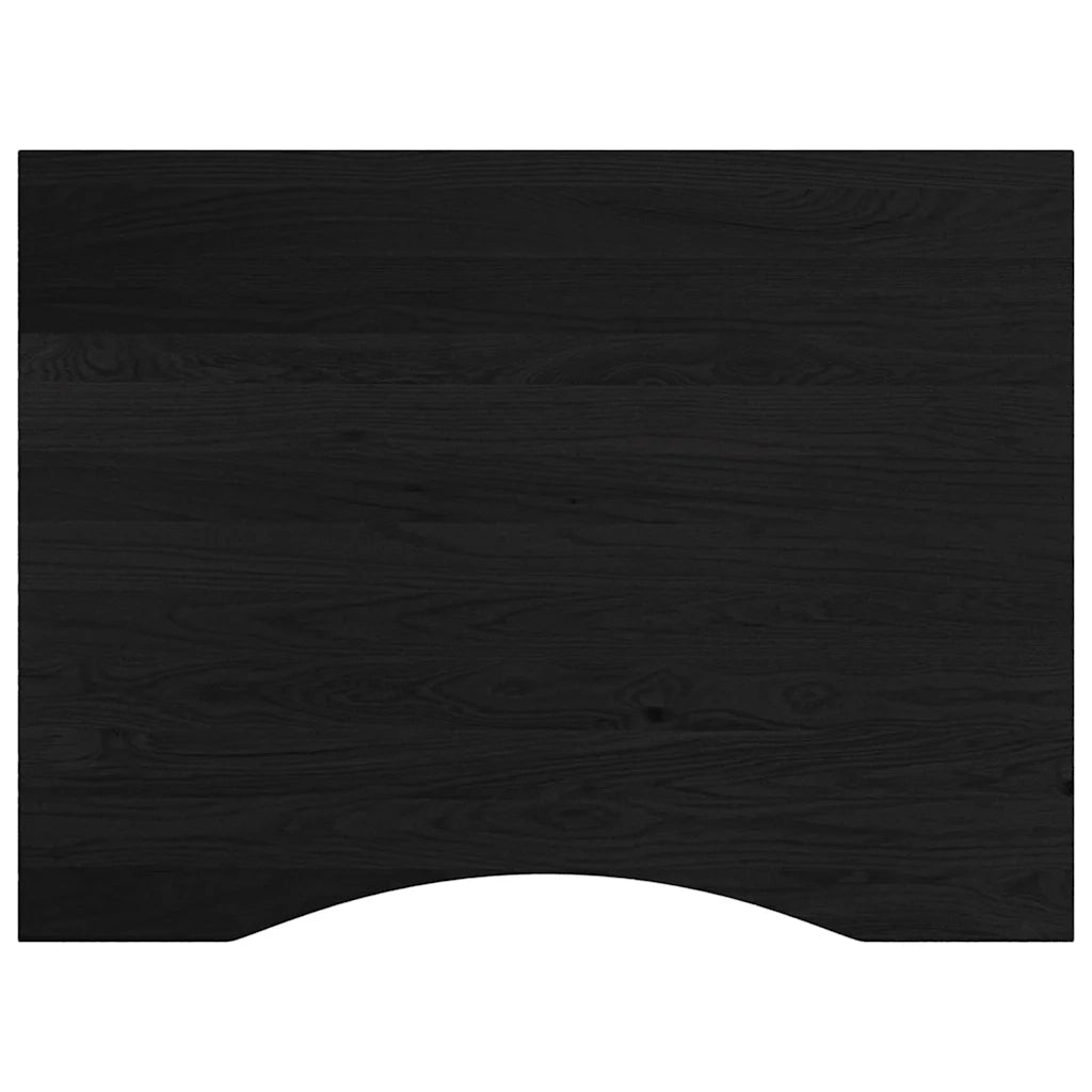 Banco Lavoro Marrone Scuro 80x60x(71,5-98) cm Legno di Rovere 3309698