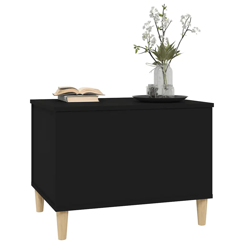 Tavolino da salotto | Tavolino da caff¨¨ | Tavolino da Soggiorno Nero 60x44,5x45 cm in Legno Multistrato