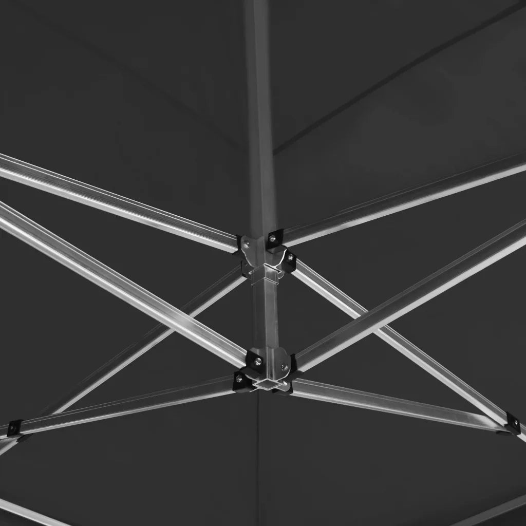 Gazebo Pieghevole con Pareti in Alluminio 6x3m Antracite 45508