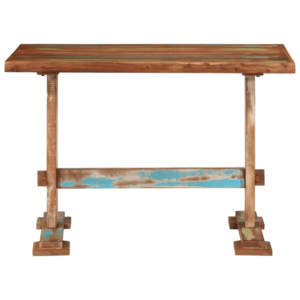 Tavolo da Pranzo 110x55x78 cm in Legno Massello di Recupero