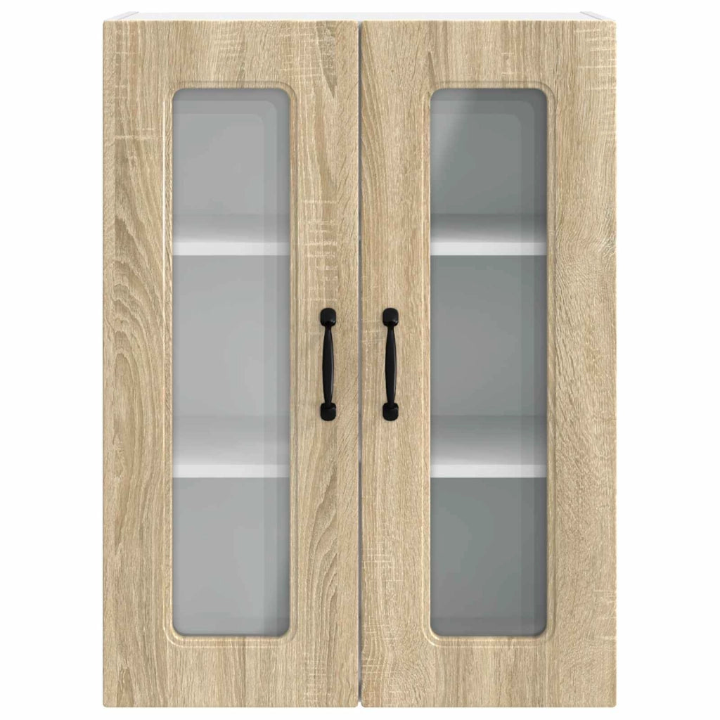 Mobile da cucina rettangolare moderno 60 x 31 x 80 cm ampio spazio contenitivo stile di design in legno ingegnerizzato rovere Sonoma 02_0053765