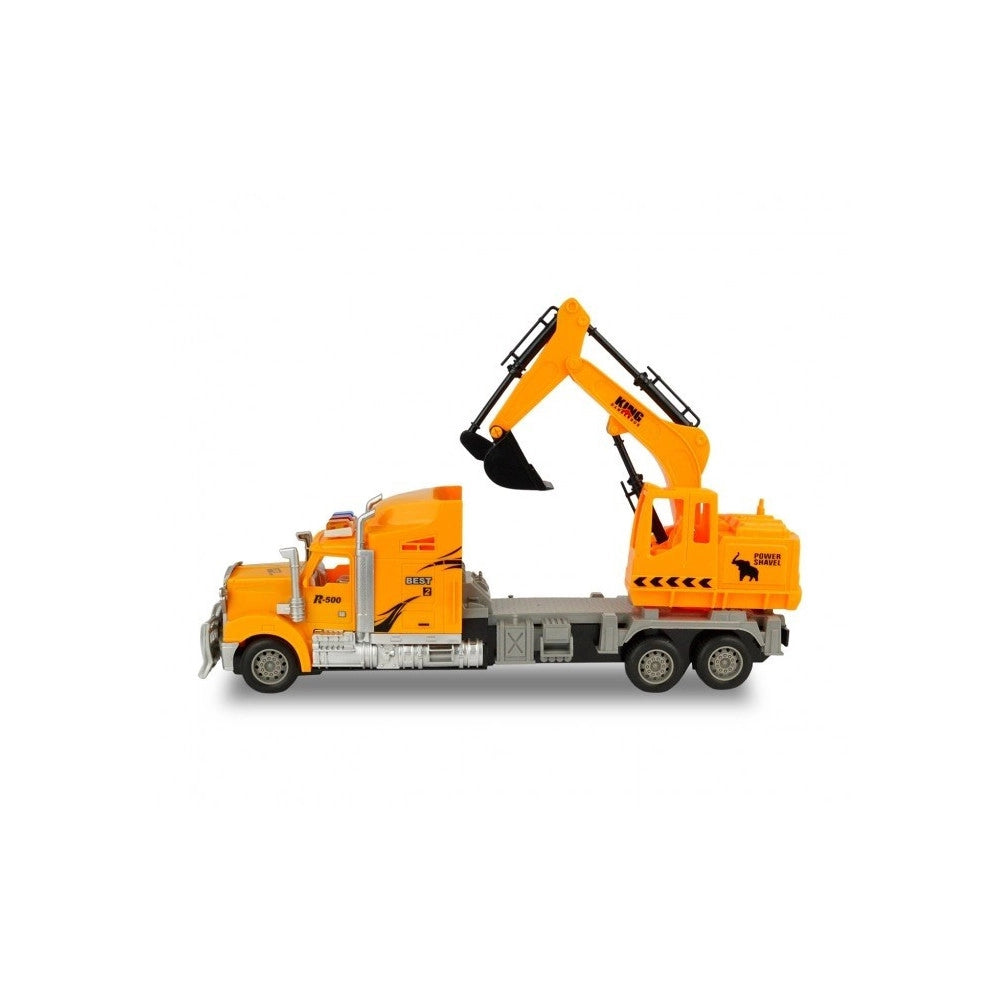 Trade Shop - Camion Scavatutto Da Lavoro Radiocomandato 4 Funzioni In Tre Colori -