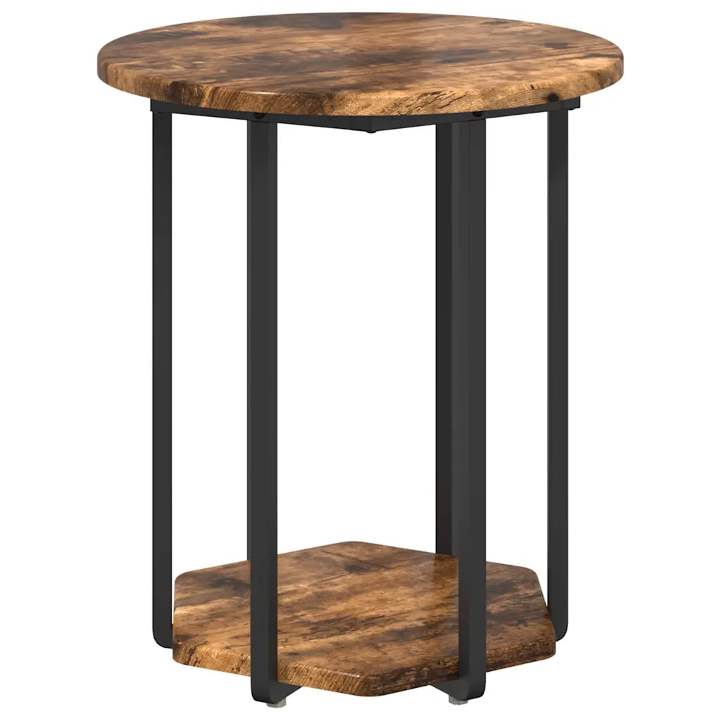 Set tavolini con lo scaffale 2 pcs Marrone 869716