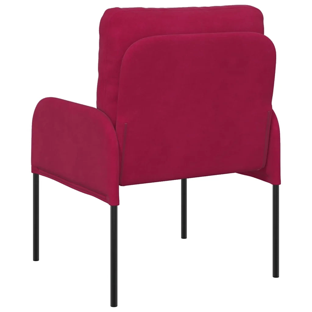Divano | Divano da soggiorno | Sofa con cuscino 55cm Rosso Vino Legno compensato