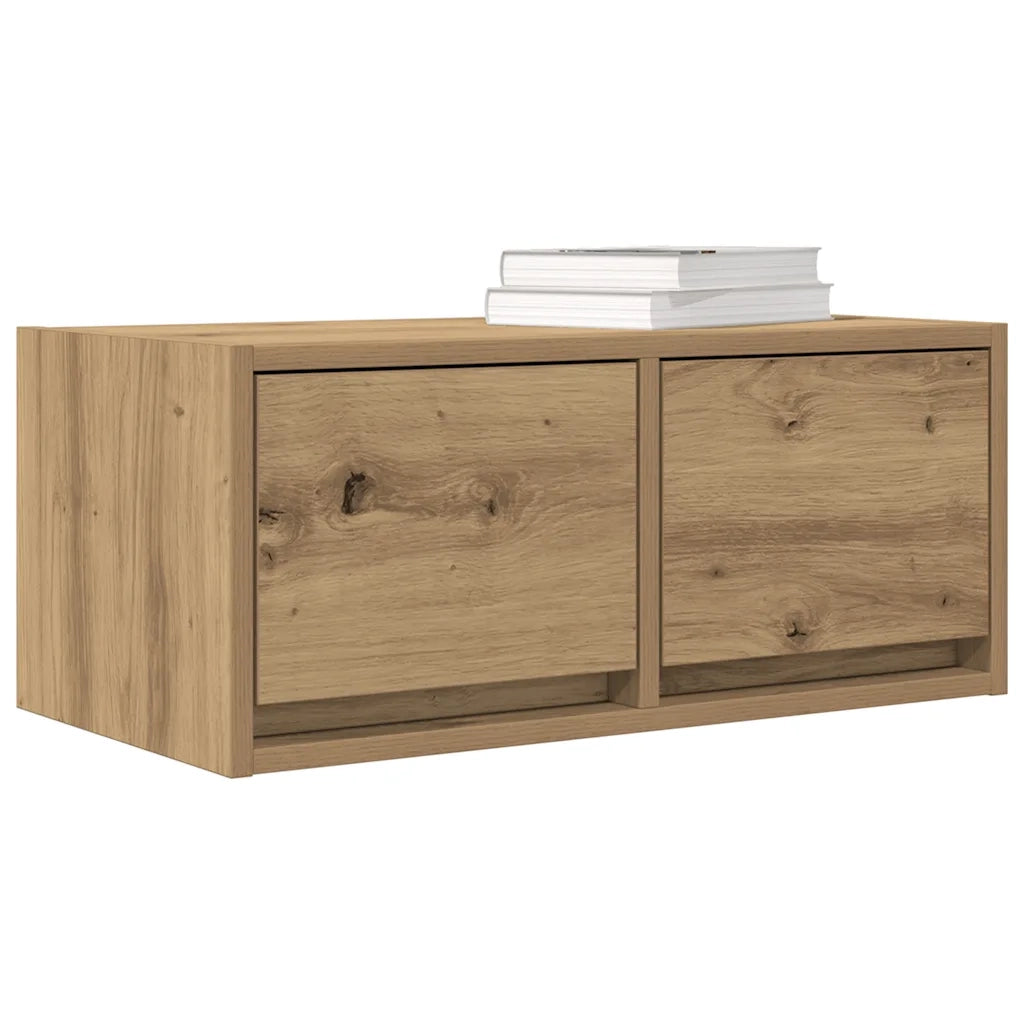Mobili Porta TV 2 pz Rovere Artigianale 60x31x25,5cm Truciolato