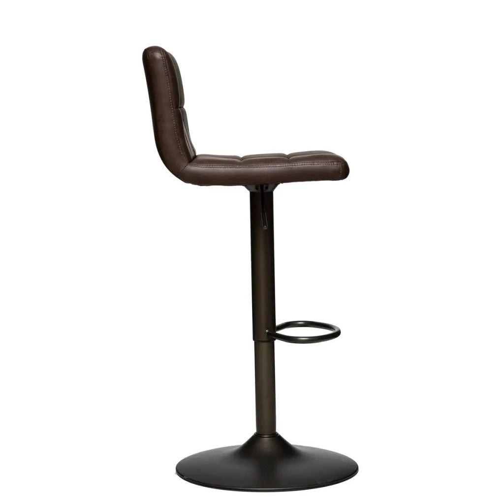 SGABELLO DELEK H93CM IN ECOPELLE MARRONE VINTAGE
