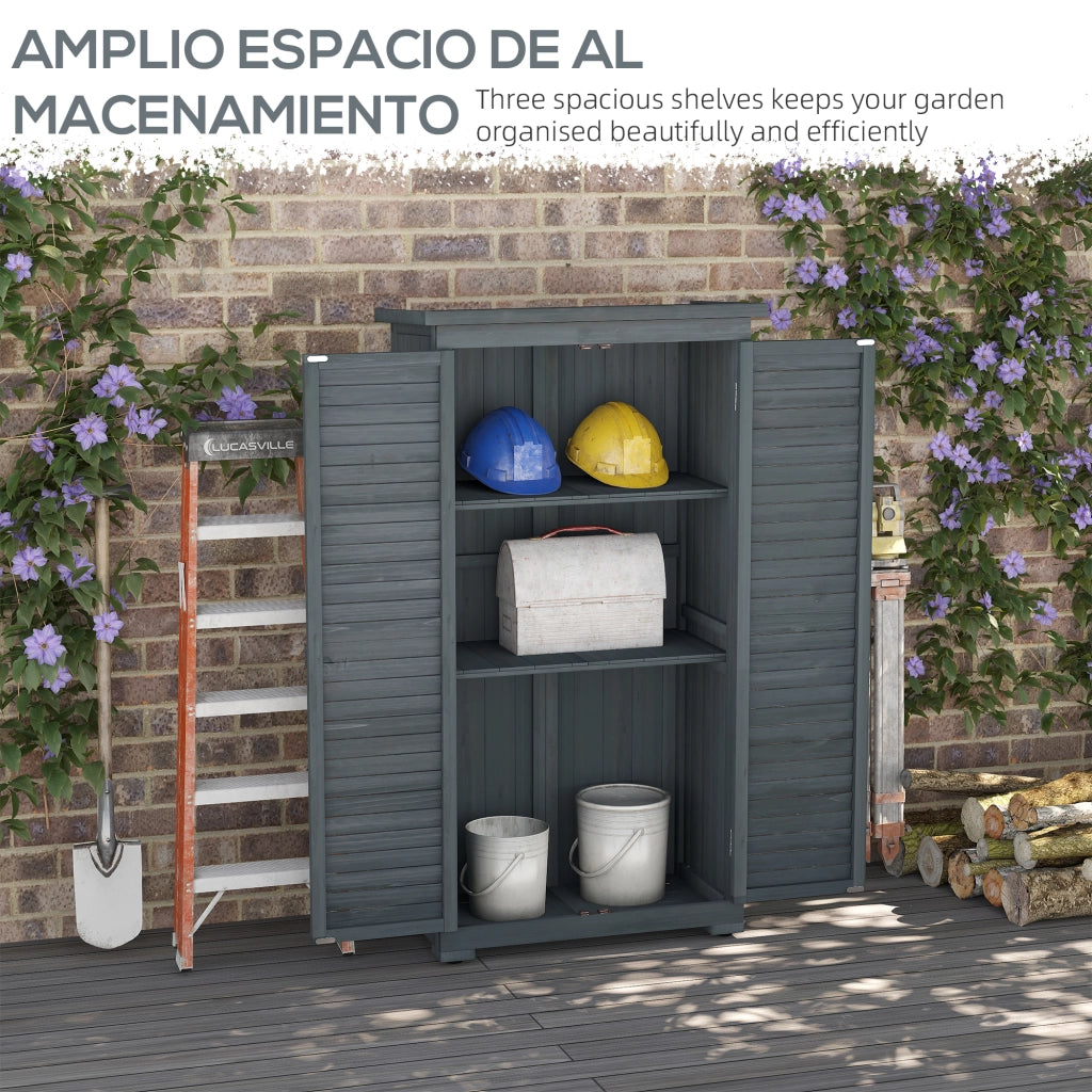 Casetta in Legno ¨C zephmum ¨C 87x46.5x160 cm Grigio