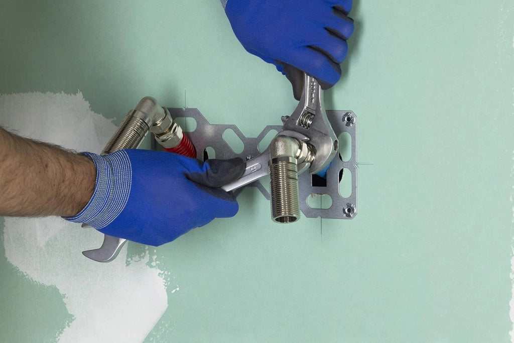 Giradischi doppia uscita Multistrato a Compressione (da avvitare) Ø16 per doccia/vasca FIXSYSTEM