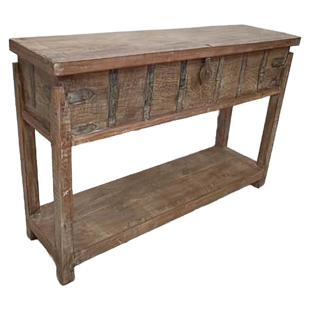 Crediera in legno fatto a mano 144x39x93h cm