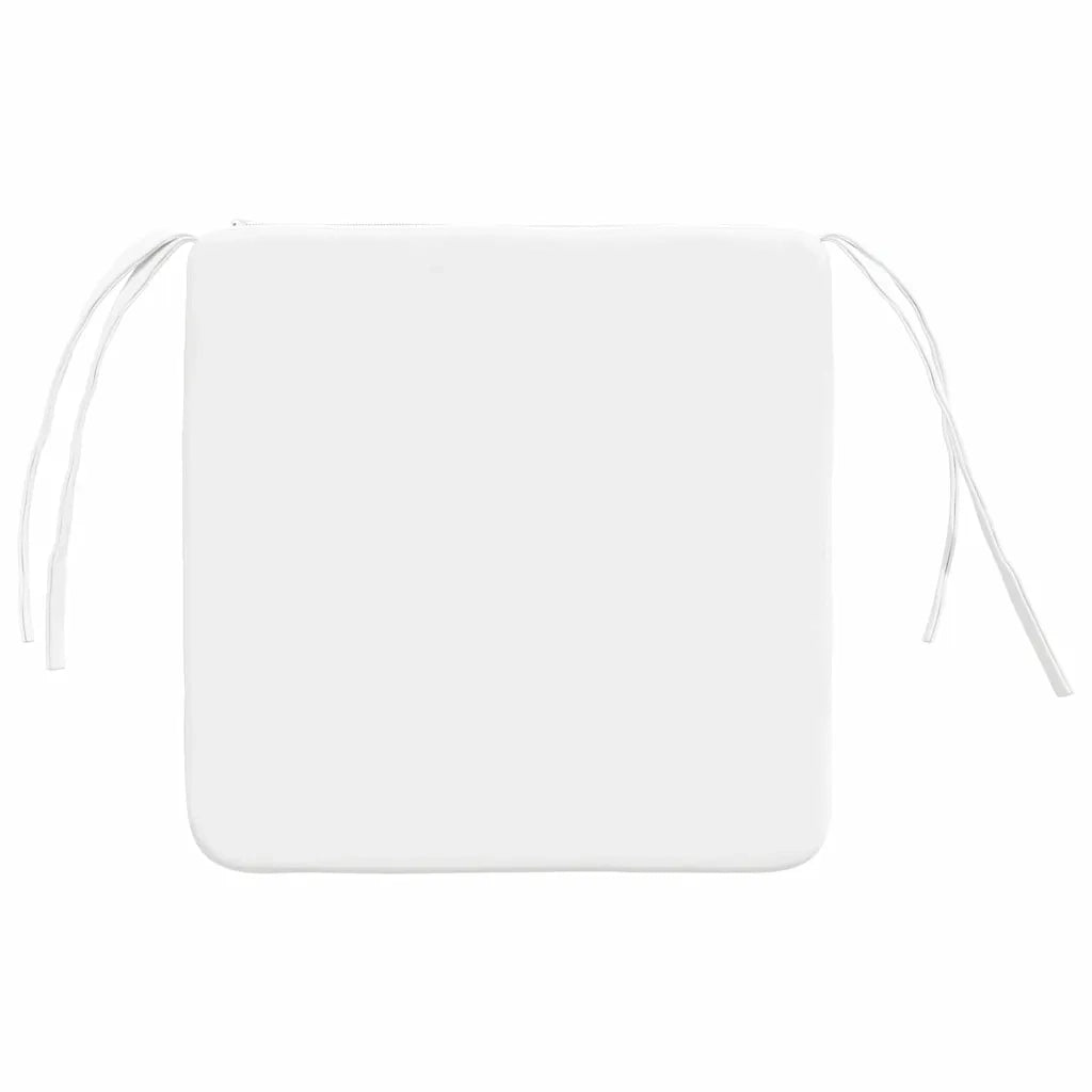 Cuscini per Seduta 4 pcs Bianco 40 x 40 x 3 cm Tessuto
