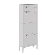 Vicco Armadio per le scarpe Bianco 60 x 153 cm , 3 scomparti