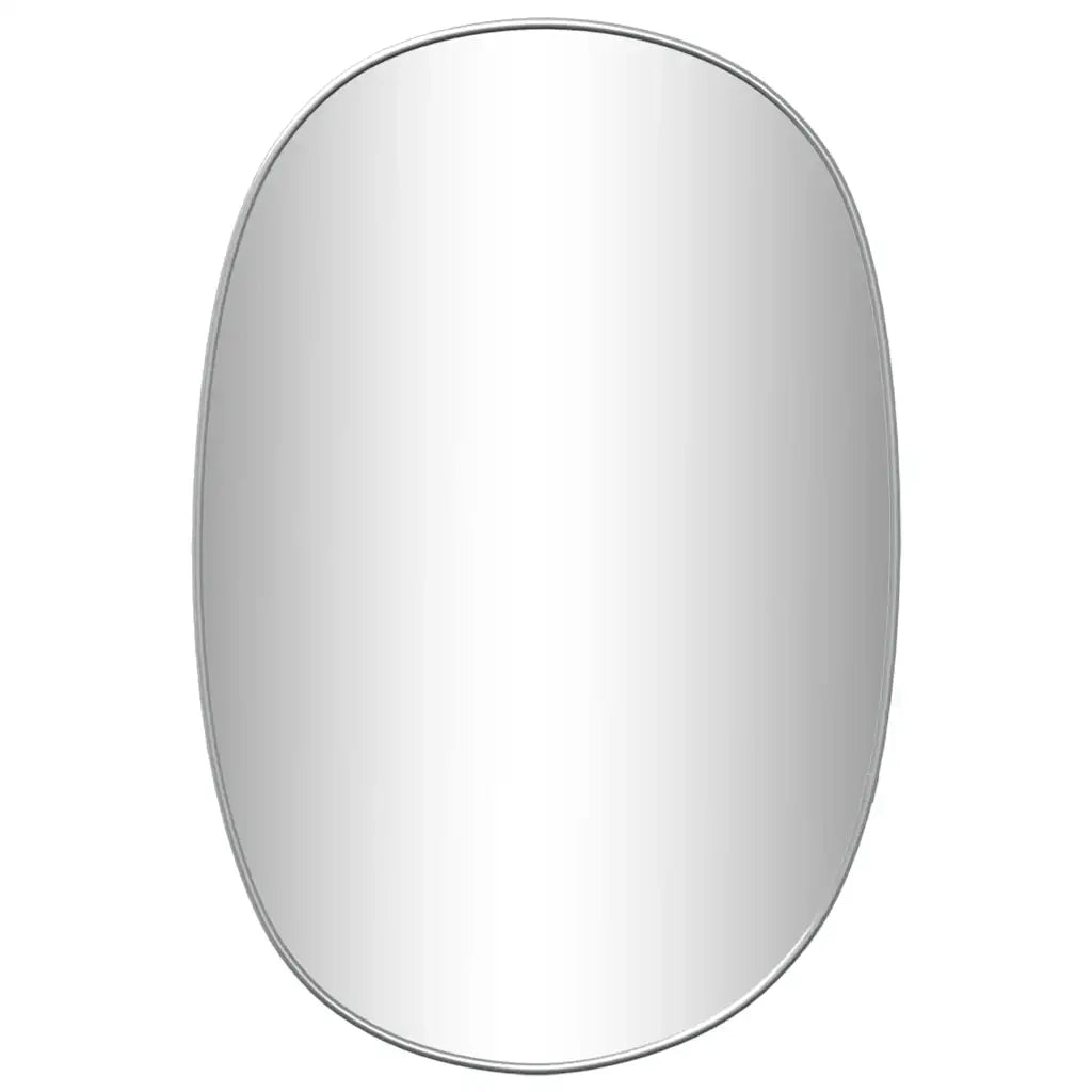 Specchio da Parete-Specchio a Muro-Specchio Decorativo Argento 60x40 cm