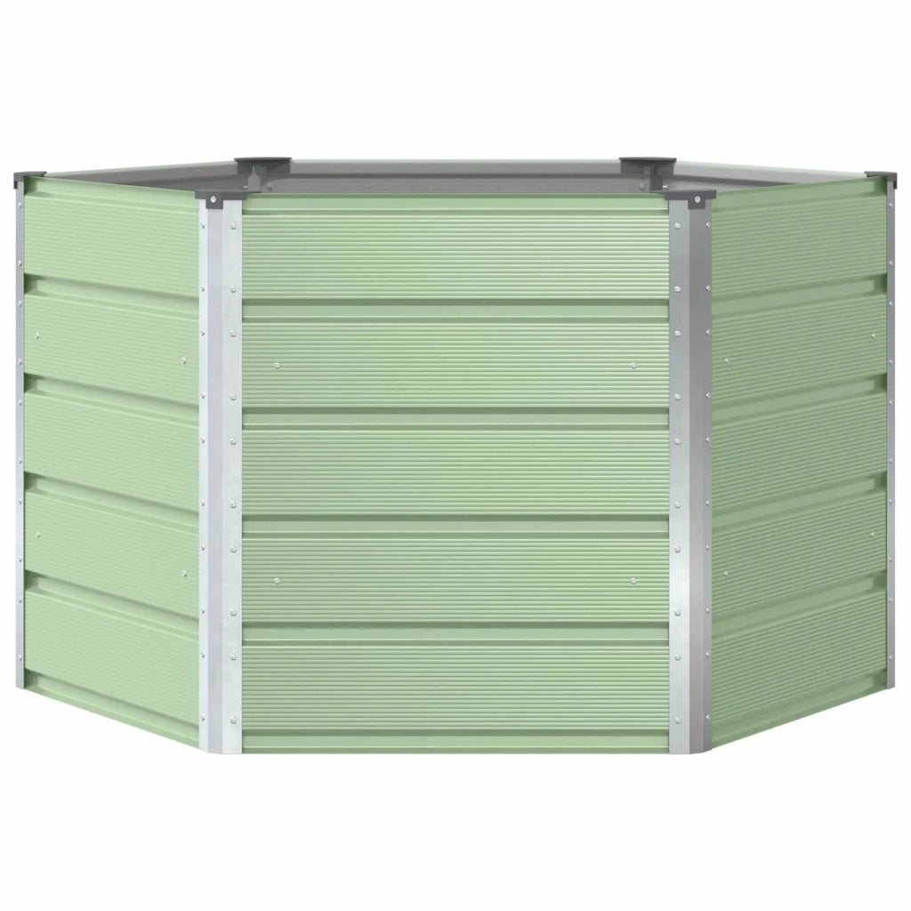 Fioriera | Cassetta per fiori | Vaso Verde Pastello 129 x 129 x 75 cm Acciaio