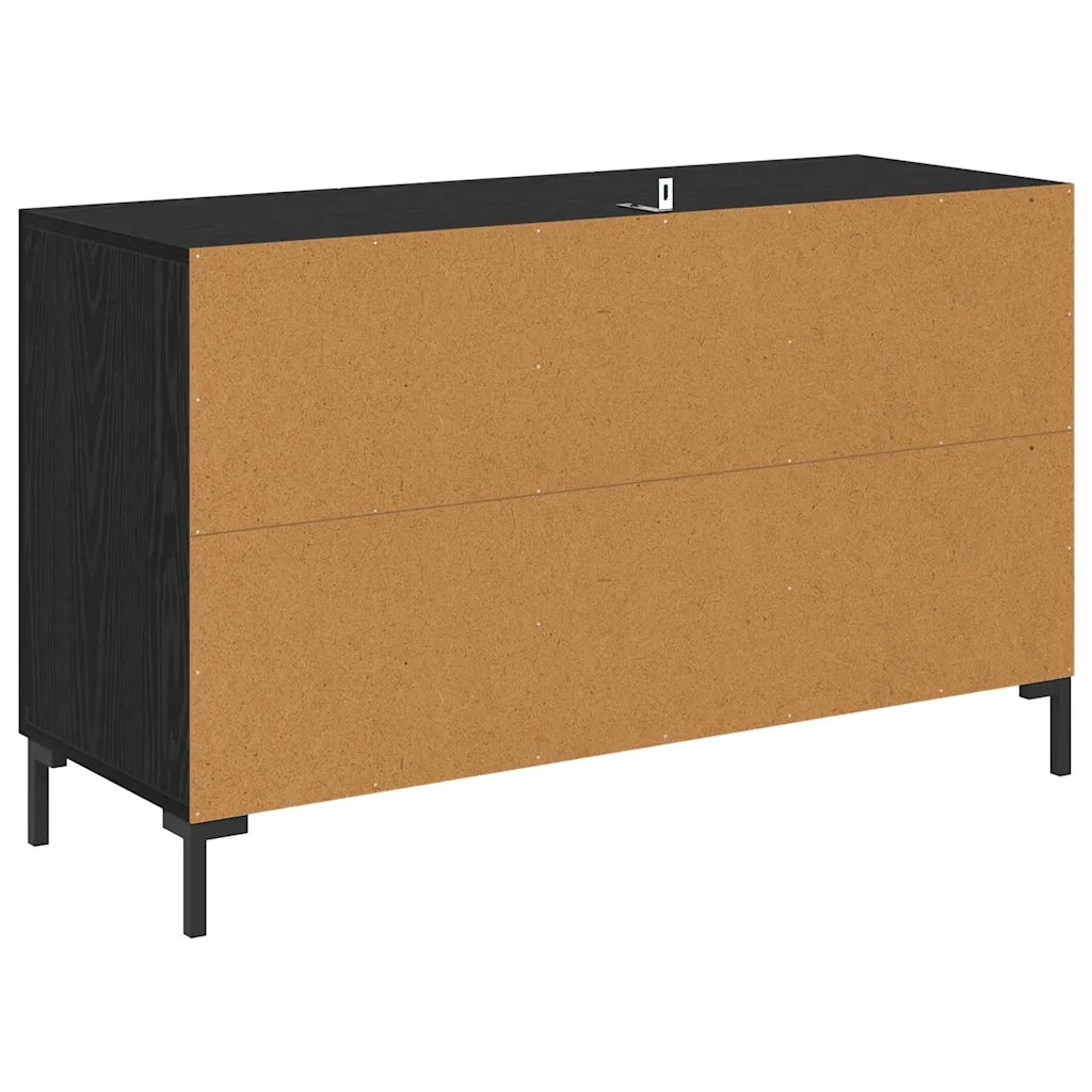 Credenza-Buffet-Armadio da cucina Rovere Nero 100 x 36 x 60 cm Legno multistrato 470305