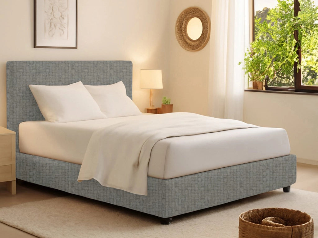 Bracknell, Letto Singolo Sfoderabile Made in Italy, Grigio Cenere
