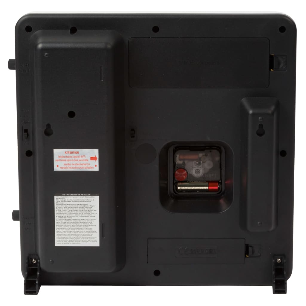 Perel Orologio da Parete Girevole 31 x 31 cm Versione Francese 432655