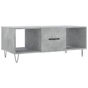 Tavolino salotto | Tavolino da caff¨¨ | Tavolino da Soggiorno Grigio Cemento 102x50x40 cm Legno Multistrato
