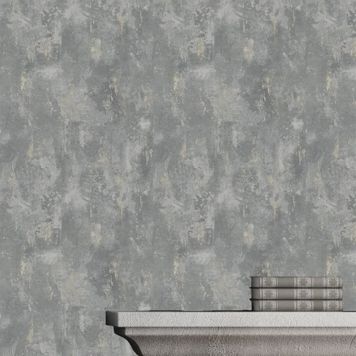 DUTCH WALLCOVERINGS Carta da Parati Motivo Calcestruzzo Grigio TP1008 422369