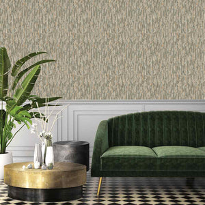 DUTCH WALLCOVERINGS Carta da Parati Phoenix Verde e Beige 442596
