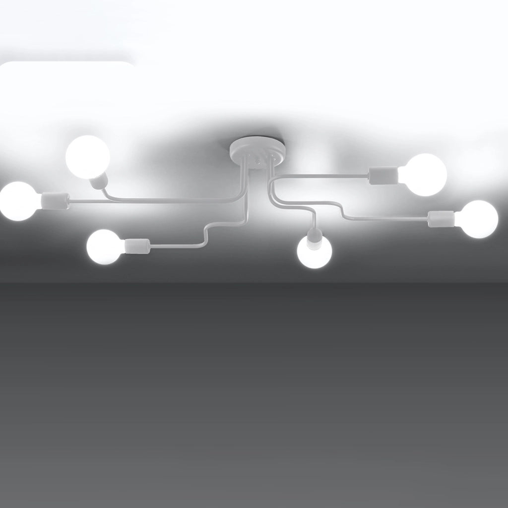 Plafoniera da soffitto PLANUM Pure Lume bianca 6 luci E27