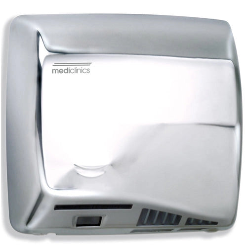 Asciugamani Elettrico Aria Calda Automatico in Acciaio Lucido Mediclinics Speedflow M06Ac