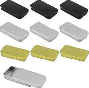 9 contenitori in metallo con coperchio - organizzatore mini in metallo contenitore di archiviazione - adatto per caramelle e bottoni .