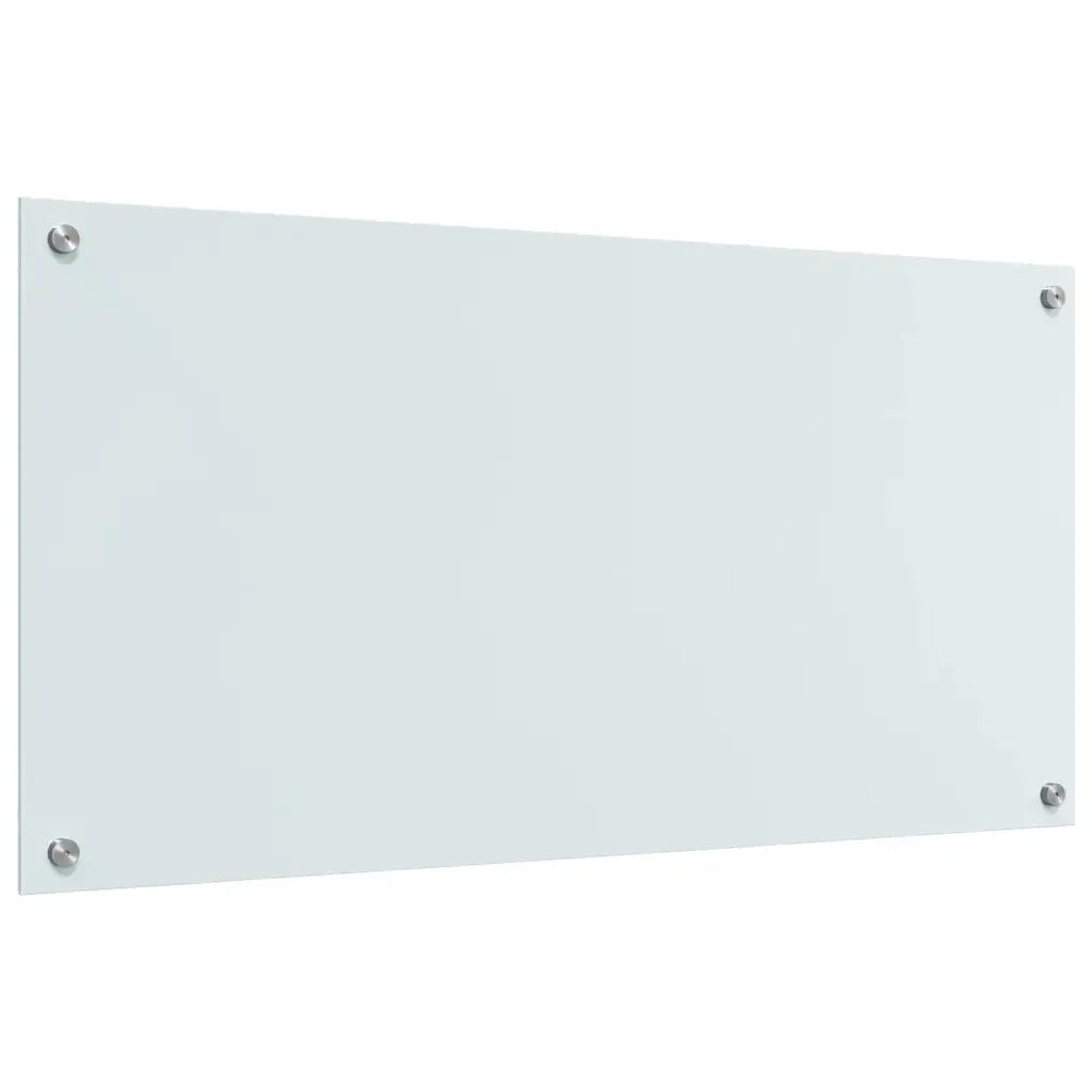 Schienale da cucina 2 pcs Bianco 100 x 50 cm vetro temperato 3415528