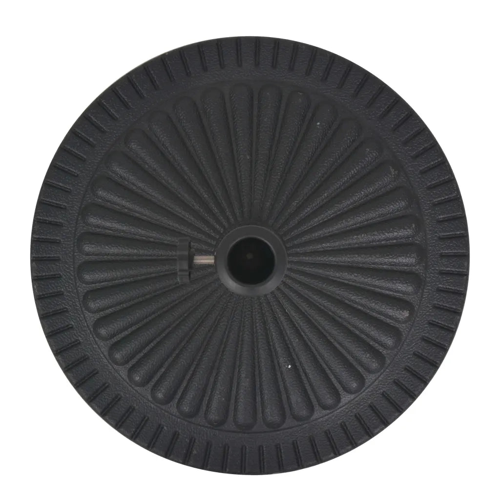 Base per Parasole Circolare in Resina Nera 29 kg 43658
