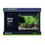 Dennerle Nano Tank Basic 35L - acquario con vetro panoramico cm40x32x28h con filtro e LED