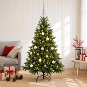 Albero di Natale artificiale con palline 150 cm 150 LED 3466178