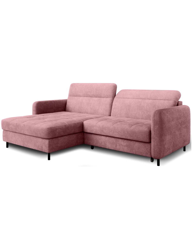 Divano ad angolo collezione GOUMSI colore Rosa cipria
