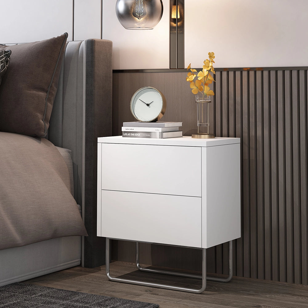 Vicco Comodino camera da letto Bianco 45 x 50 cm
