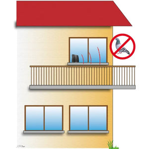 WEITECH Repellente a Ultrasuoni per Uccelli 20-40 m² 428440