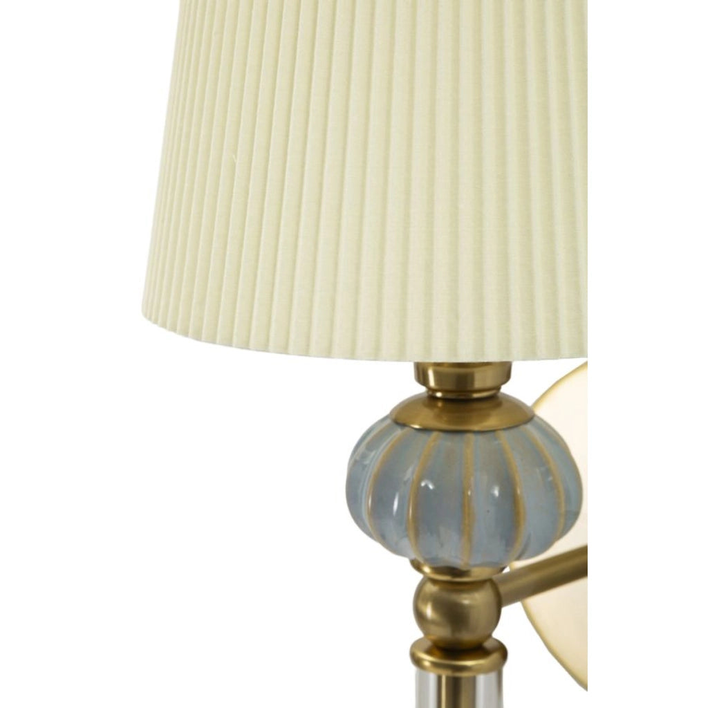 Lampada a Parete VKH913, Bianco, Tessuto, 17x22x57 cm