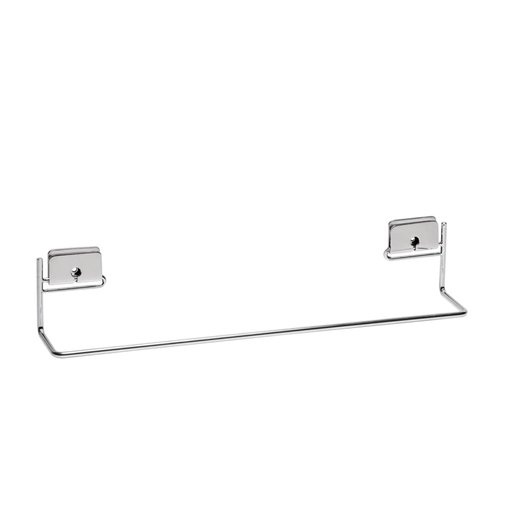 Porta asciugamani 40 cm da parete Cromo in Acciaio cromato Mod. Grip