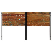 Testiera-Testata-Testiera Decorativa 180 cm in Legno Massello di Recupero e Ferro