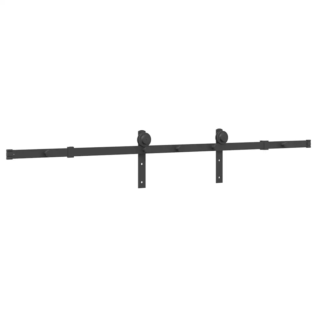 Kit di Binari per Porte Scorrevoli 183 cm Acciaio Nero CFW5167268