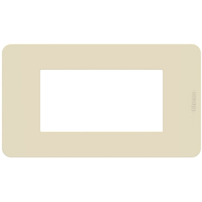Placca Bticino MatixGO Tones 4 moduli avorio JA4804TI