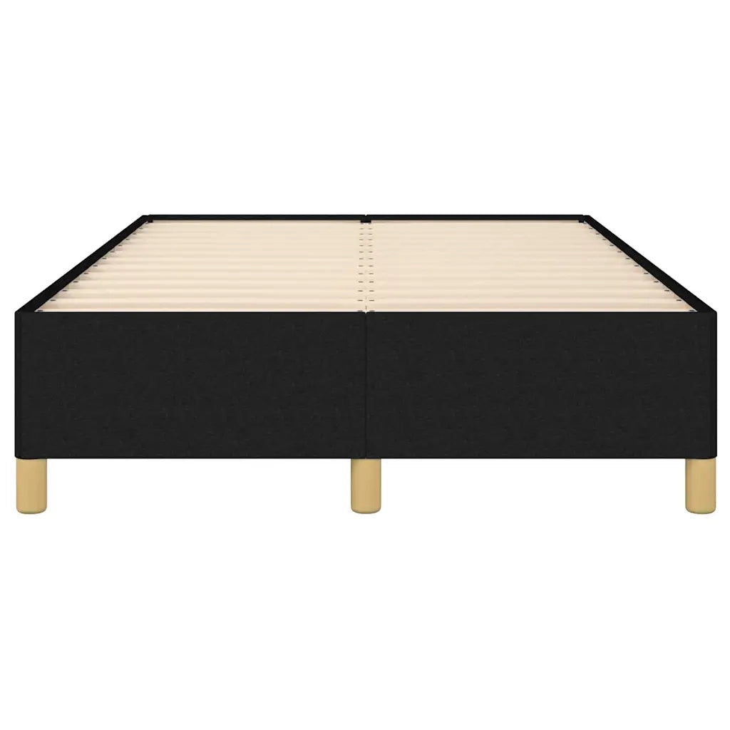 Letto matrimoniale | Letto per adulti | Giroletto senza Materasso Nero 120x190 cm in Tessuto