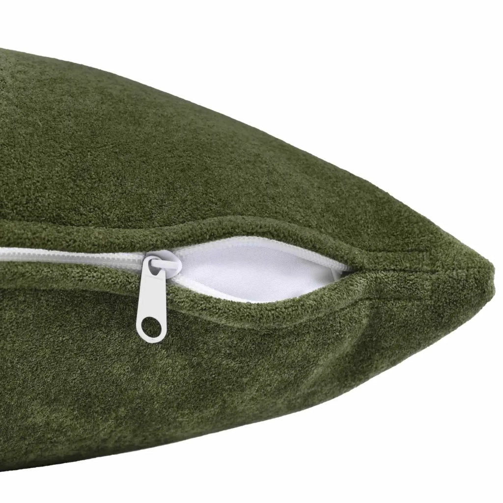 Federa 2 pcs HEERLEN Verde 40 x 80 cm Fleece in microfibra 909994