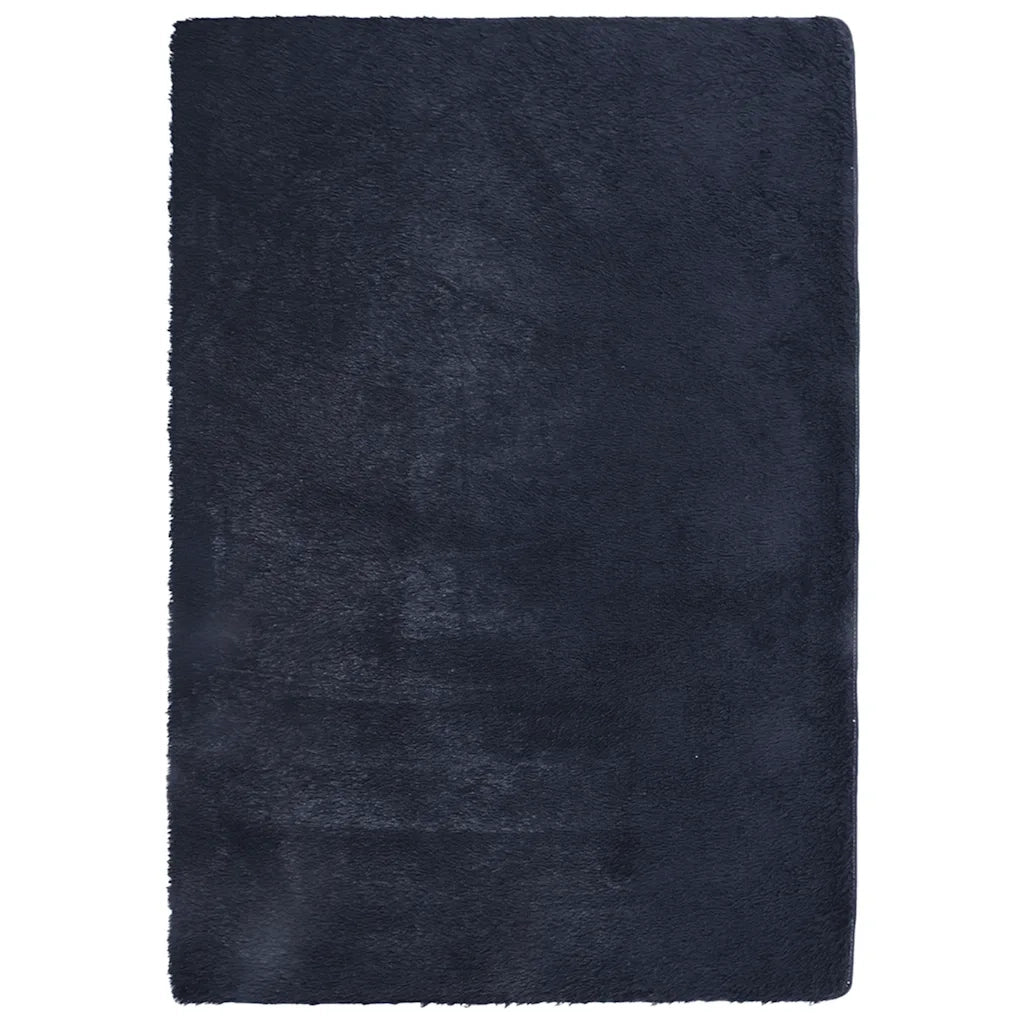 Tappeto del soggiorno | Tappeto Shaggy a Pelo Lungo NAVARRA Blu Marino 160x230 cm