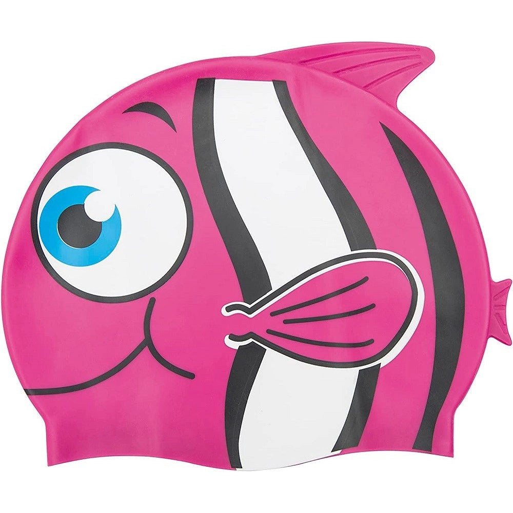 Trade Shop - Cuffia Da Nuoto Mare Piscina 3 Fantasie Assortite Kid In Silicone 3+ Anni 26025 -