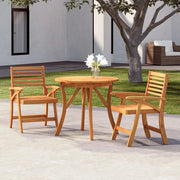 Set da Pranzo per Giardino 3 pz in Legno Massello di Acacia 3156854