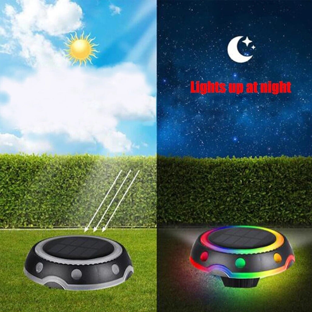 FARETTO LAMPADA LED RGB SOLARE DA ESTERNO GIARDINO PICCHETTO SEGNAPASSI TA-125