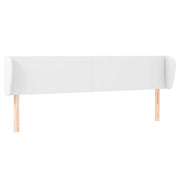 Testiera | Testata ad Orecchio Bianca 183x23x78/88 cm in Similpelle