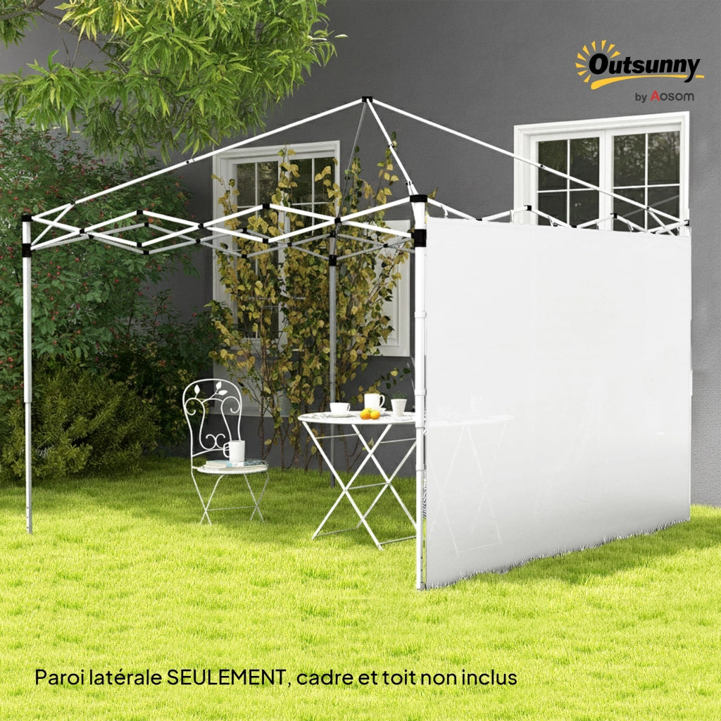 Pannelli laterali per gazebo ¨C zephmum ¨C 2 pz, bianco