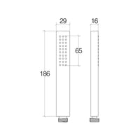 Lineabeta - Doccetta quadrata Docia cromo lucido