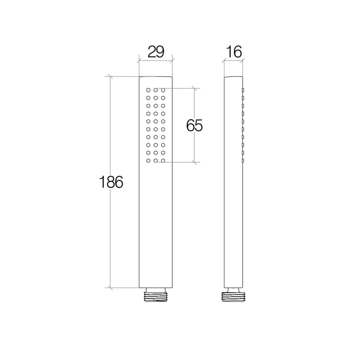 Lineabeta - Doccetta quadrata Docia cromo lucido