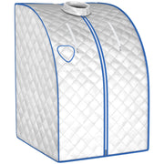 Cabina sauna pieghevole portatile 78 x 87 x 101 cm con 9 opzioni timer design moderno per il benessere in alluminio argentato 20_0020884