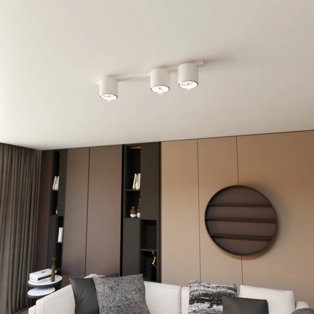 Faretto da soffitto Nano in acciaio bianco